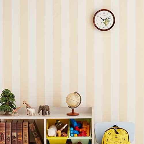 リズム(RHYTHM) となりのトトロ 掛け時計 キャラクター アナログ トトロ M27 木 茶 半艶仕上 8MGA27RH06 [4]