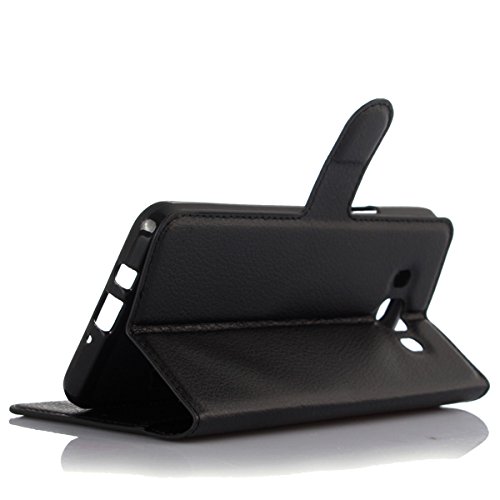 Galaxy J7 2016 Case,Gift_Source [Card Slot] [Kickstand Feature] 3D Bling Crystal Handmade Diamond Leather Magnet Wallet Flip Folio Case For Samsung Galaxy J7 2016 Sm-J7108 Sm-J7109 [Black Butterfly] #TOP4