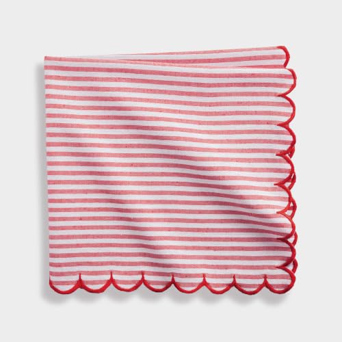 Image of FINGERCRAFT Cloth Napkins Set of 6 | 20x20 Inches | 100% Cotton