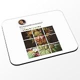 Fabulous Tapis de Souris Blanc   Arcimboldo Réseaux Sociaux Peintre Nature Morte   (Dimensions 24 x 20 cm)