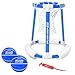GoSports Splash Hoop 360 Floating Pool Basketball Game - Includes Hoop, 2 Balls and Pump - Blue