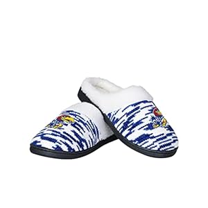 FOCO Kansas Jayhawks Sherpa Lined Colorblend Cup Sole – Womens Large
