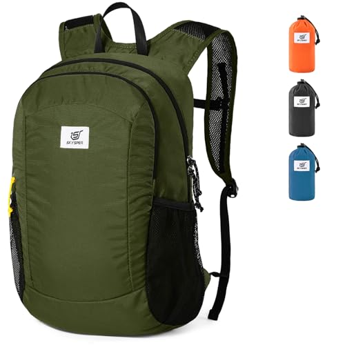 SKYSPER Zaino Pieghevole Antifurto 16L, Zaino da Hiking con Protezione RFID Zainetto Tascabile...