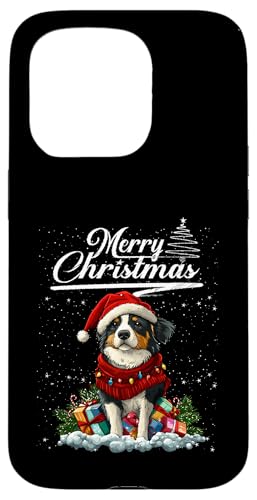 Merry Christmas Australian Shepherd Santa Dog Lovers Xmas �X�}�z�P�[�X iPhone 15 Pro �p