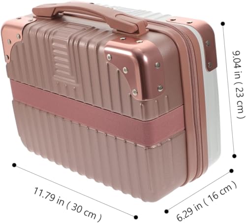 Image of Mini Suitcase, Makeup Case, Trunk Case, Suitcase, Small Handbag, Carry Bag, Carry Case, Cosmetic Bag, Women's, Large Capacity, Lightweight, Carry Case, Trunk Box, Small Items, Portable