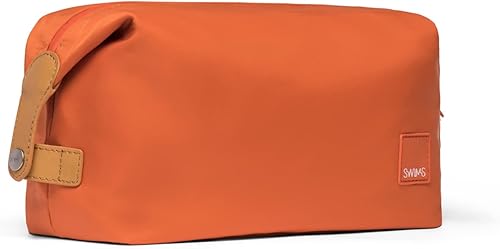 Miniatura 2 de SWIMS Necessaire - Neceser ligero para afeitado y aseo personal, kit Dopp, bolsa de baño para viajes, Naranja