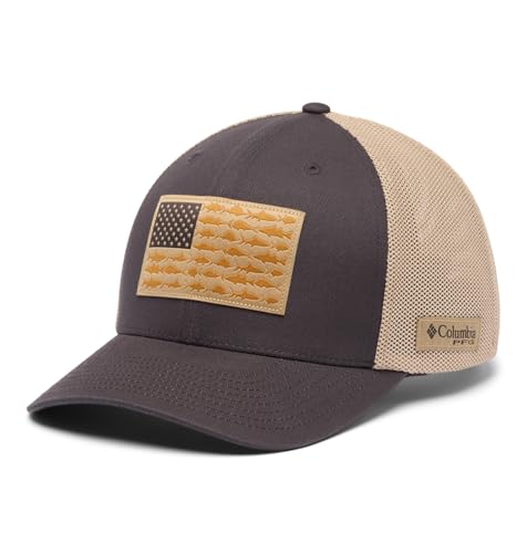 Columbia Unisex-Baseballkappe mit PFG-Fischflagge, Mesh, Hai, Größe XXL