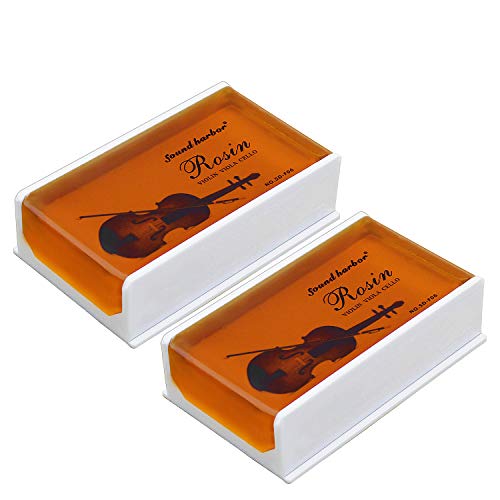 Rosin Violin Rosin 2 pack Big size Rosin Low Dust Natural Rosin for Violin Cello Viola Bows (Brown)
