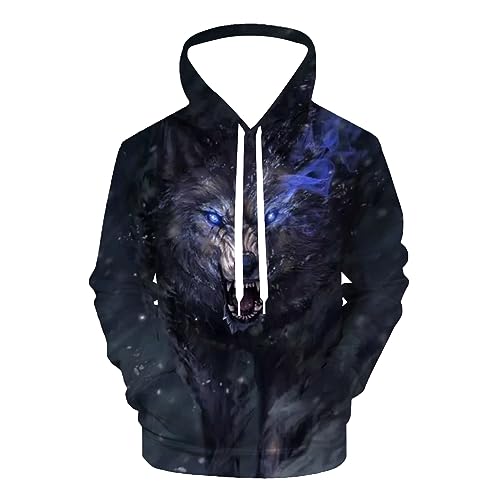 Cool Pullover Hoodie 3D Novelty Graphic Hooded Sweatshirt Hoodies for Men Women