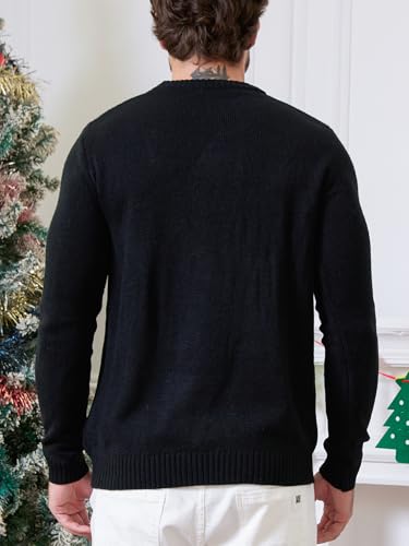 Ventelan Men'S Ugly Christmas Sweater Funny Santa Xmas Crew Neck Sweaters 3 Ventelan Men’S Ugly Christmas Sweater Funny Santa Xmas Crew Neck Sweaters