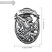 YukaBa St Michael Medal for Car，Saint Michael Visor Clip-St Michael The Archangel Automotive Visor Accessories