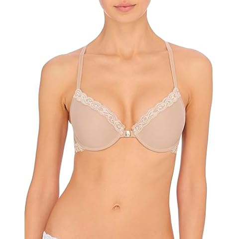 Natori Women's Feathers T-Back Bra, Cafe, 34B Cover