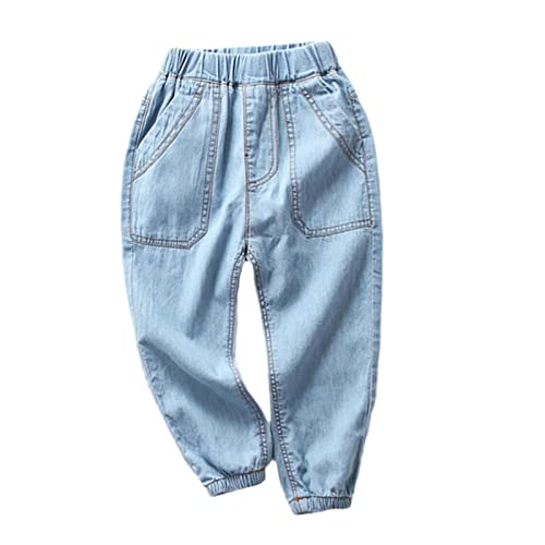 Summer Kids Boys Girls Thin Jeans Pants Children Boy Girl Cotton Trousers Casual Denim Pants