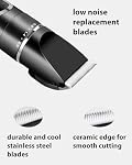 2 Pack Dog Grooming Replacement Blades for HOLDOG Dog Grooming Kit, Ceramic Edge for Smooth Cutting Compatible with HOLDOG Cat Clippers, 2 Cleaning Brush