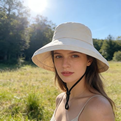 Sombrero de sol para mujer con ala ancha para verano miniatura 5