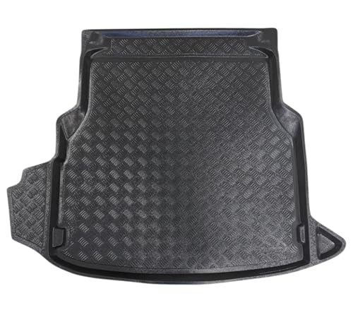 Rezaw-Plast Cargo Mat for Mercedes-Benz E-Class W214 Sedan (2024–2026) – Custom Fit PE 1/16in Thick Trunk Liner, All-Weather, Waterproof, Raised Edges, Odorless, Heavy-Duty, No Trimming, Durable Black