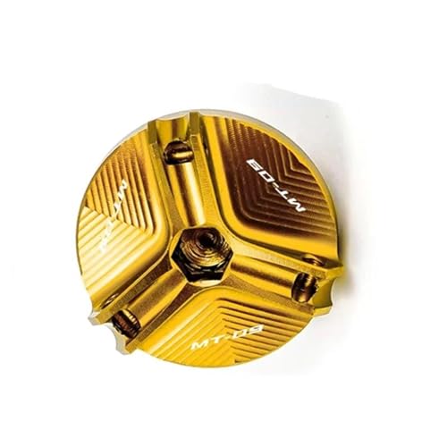 Tapa de llenado de aceite motor para Yamaha MT09 y Tracer 9 GT, cilindro trasero, color amarillo 2