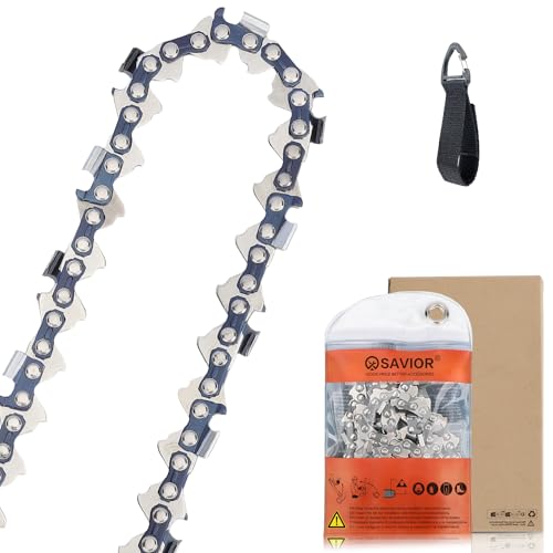Savior Chainsaw Chain for 18 Inch Bar, 72 Drive Links, .058 Gauge, .325 Pitch, Low-Kickback Chains Compatible with Husqvarna, Makita, Dolmar and More
