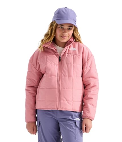 Image of THE NORTH FACE Girls Reversible Shasta Full Zip Jacket | Puffer Coat With Synthetic Insulation, Fleece Lined, Water Repellent