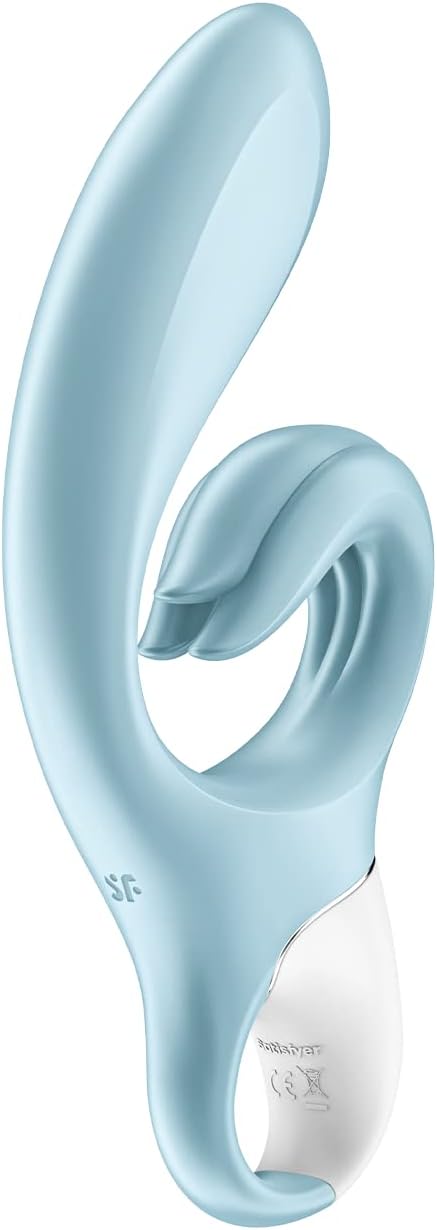 Satisfyer Love Me Vibrator Sex Toy | Adult Toys for Women | Rabbit Vibrator with 2 Power Motors | Vibrating Sexual Pleasure Device | Stimulation Vibrators | Woman Sextoy (Light Blue)