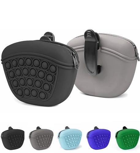 Dog Treat Pouch, Upgraded Silicone Treat Pouches for Pet Training, Convenient Dog Treat Bags with Zipper Closing and Waist Clip – Portable Dog Training Container Dog Treat Pouch, Upgraded Silicone Treat Pouches for Pet Training, Convenient Dog Treat Bags with Zipper Closing and Waist Clip – Portable Dog Training Container