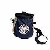 KletterRetter Chalk-Bag - Magnesiabeutel für Kletterer und Boulderer - Staubdicht verschließbar - inkl. Bürstenhalterung und Hüftschlinge