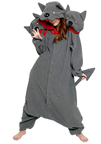 Cerberus Kigurumi Onesie Costume Grey