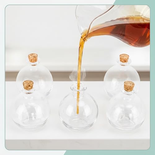 Bocal de conservation Relaxdays Lot de 6 flacons en verre - vue 3