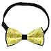 MUMEHAZ Men Pre-Tied Fashion Bow Ties, Formal Tuxedo Party Bow Tie Cheese Food Yellow Adjustable Bowtie for Party Christmas