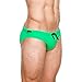 2017 Men's Fashion Swimming Briefs Tight and Sexy Swimwear Brand Swimming Swim Trunks Sexy Low Waist Swimming Briefs Swimwear Boxers Patchwork Color Summer (Green, Asian L(USA M))