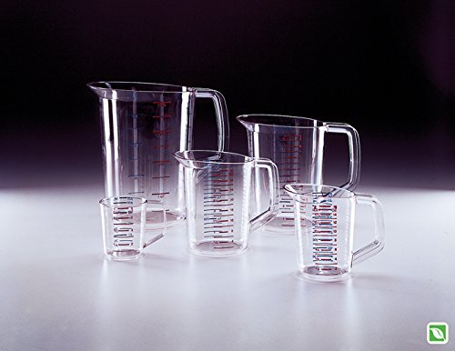 Rubbermaid Commercial Products Bouncer Clear Measuring Cup, 16-Cup/4-Quart, Clear, Strong Food Grade, For Use With -40-Degree F To 212-Degree F, Easy Read For Liquid/Dry Ingredients While Cooking #TOP4