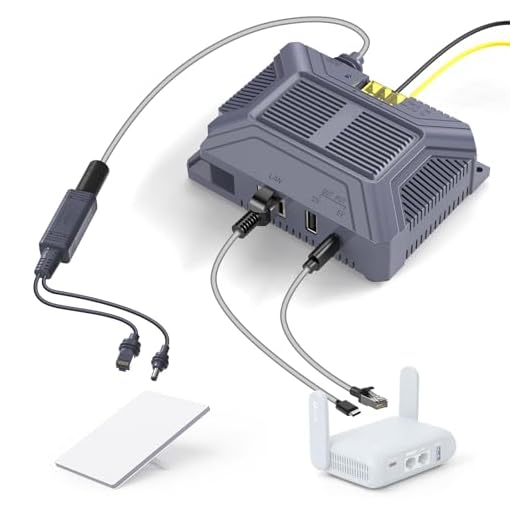 EDUP Star Link Mini iniettore PoE e adattatore splitter Ethernet Star Link da 12 V per Mini, tipo a saldatura, RJ45 150 W GigE Passive PoE