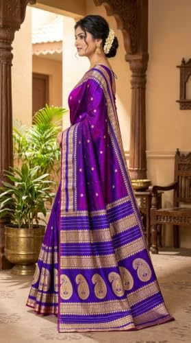 OWLSKY, SASSY & STYLO pure silk saree in soft silk – image 3