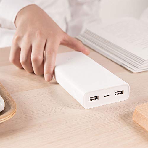 Carregador Portatil Xiaomi 20000mah - Branco