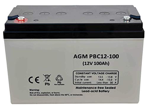 Batería AGM 12V 100Ah PBC12-100