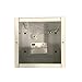 BUD Industries JB-3955 Steel NEMA 1 Sheet Metal Junction Box 6 L x 6 W x 4 H, Gray