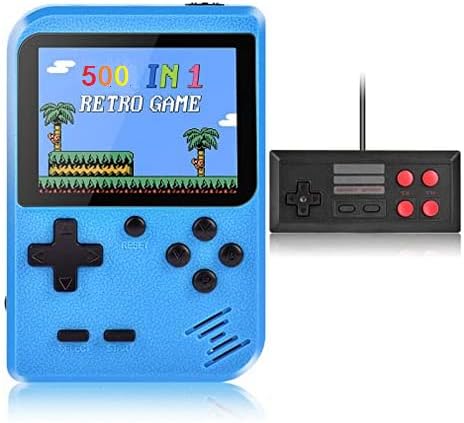 Handheld Game Console. Retro Mini Game Console.500 Non-Repeating Classic FC Games.3.0-inch Screen TV Connection.Adult and Children Game Consoles,Birthday Present