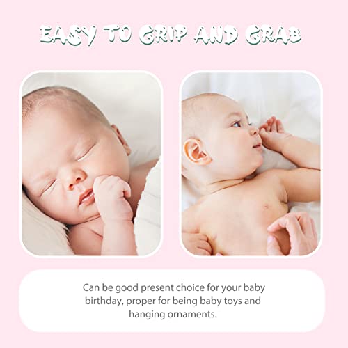 Image of 4Pcs Wood Toys Wooden Hanging Toy Wood Activity Pendant Dangling Teething Soother Nursery Decor Montessori Play Gym