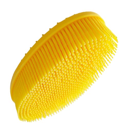 Limpiador corporal de silicona, cerdas suaves de silicona de doble cara, cepillo de limpieza manual para la piel, cepillo de baño para ducha de niño y niña, para una limpieza profunda y piel suave