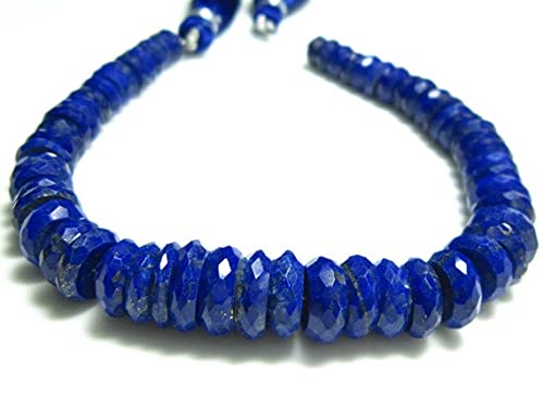 Lapis-lazuli perles rondelles facettées 6-10mm pour créer un bracelet bien-être en lithothérapie