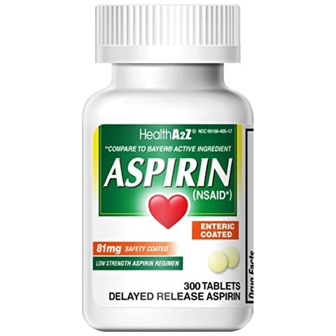 HealthA2Z Aspirin 81mg (300 Tablets) Cover