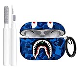 CULIPPA for Airpods Pro 2 Case 2022 Shark Mouth Camo Style Pattern Design for Airpods Pro 2nd Gen Protective Case Silicone Shockproof with Keychain and Cleaner Kit for Apple Airpod Pro 2