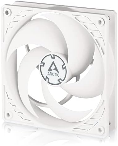 ARCTIC P12 PWM PST - 120 mm Case Fan with PWM Sharing Technology (PST), Pressure-optimised, quiet motor, Computer, Fan Speed: 200-1800 RPM - White