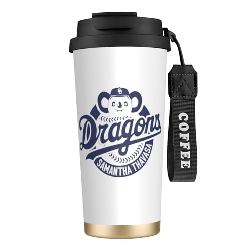 タンブラー 中日ドラゴンズ 野球応援 コーヒーカップ 500ml ストローと蓋付き マグボトル 保冷 保温 ステンレス製 魔法瓶 水筒 直飲み 応援グッズ プレゼント