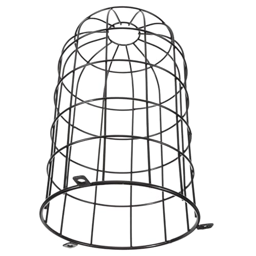 Cache-ampoule en fer noir pour chandelier et café suspendu