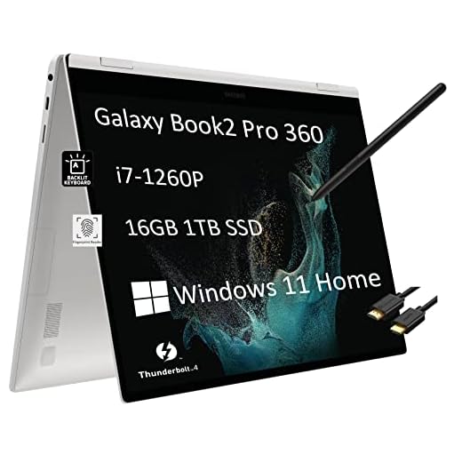 Samsung Galaxy Book2 Pro 360 2-in-1 Laptop For Creator, Photographer, Designer (13.3" FHD Touchscreen, Intel Core i7-1260P, 16GB RAM, 512GB SSD, Active Pen) Backlit, FP, IST SD Card, Win 11 Pro