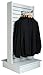 Econoco White Merchandiser for Shelves and Baskets ? 2-Way Slatwall Merchandiser, For Heavy Duty Shelves, 25.5" x 24" x 54", Slatwall Panel, Clothing Slatwall, White