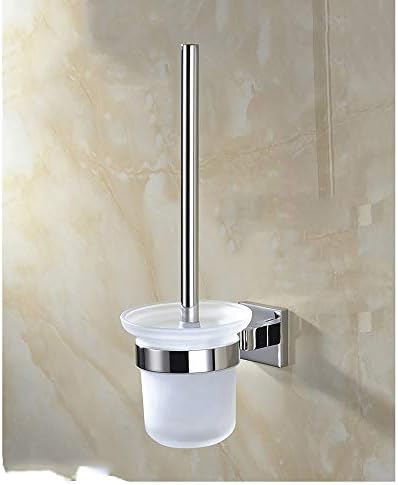 JSEIAJB Toilet Brush and Holder, Bowl for Bathroom, Cleaner, Odor Free, Bronze image 2
