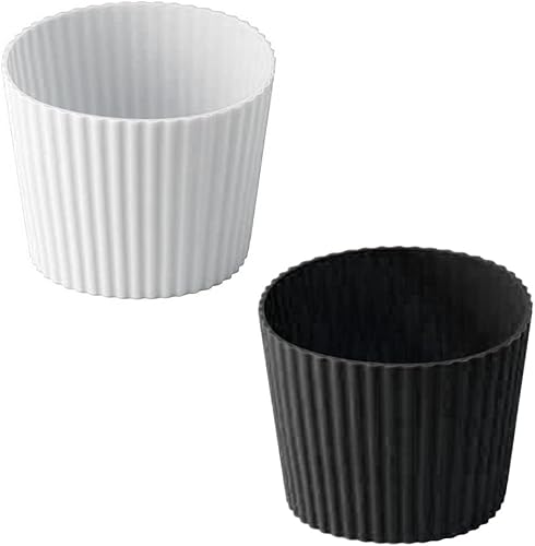 JIEDALIN Funda antideslizante para taza de café, funda de silicona para tazas de café, funda para botella, resistente a la botella de vidrio,