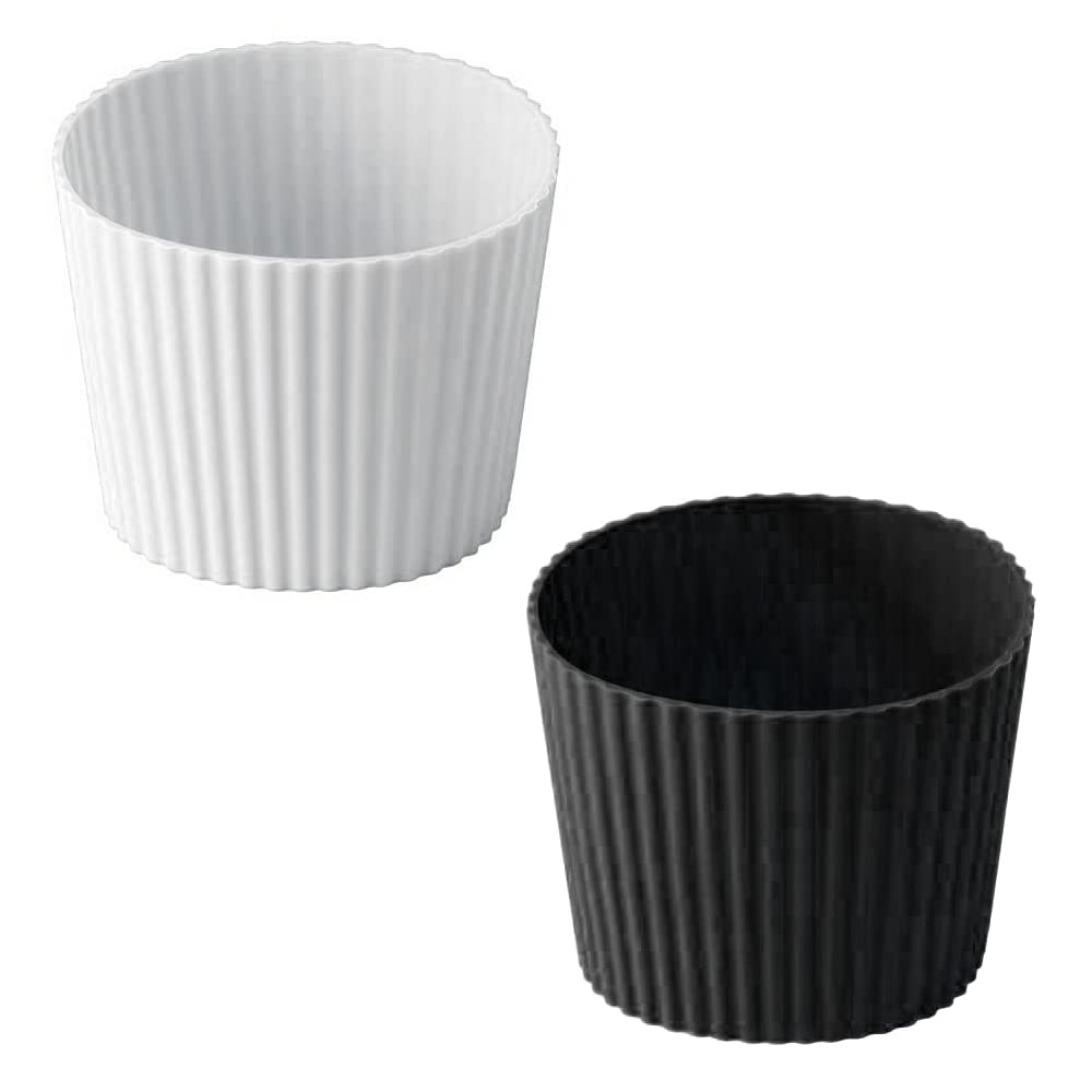 JIEDALIN 2 Pcs Nonslip Coffee Cup Sleeve Silicone Protector Cover for Glass Bottle Mug